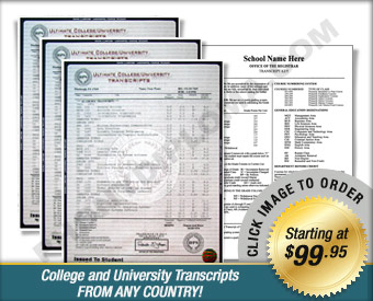 Fake College & University Transcripts